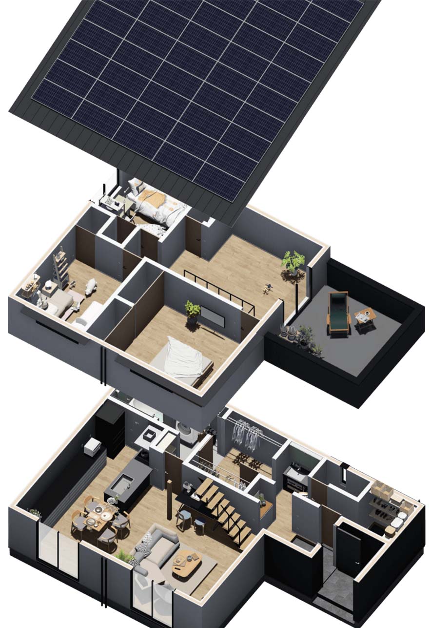 太陽光を活かす家